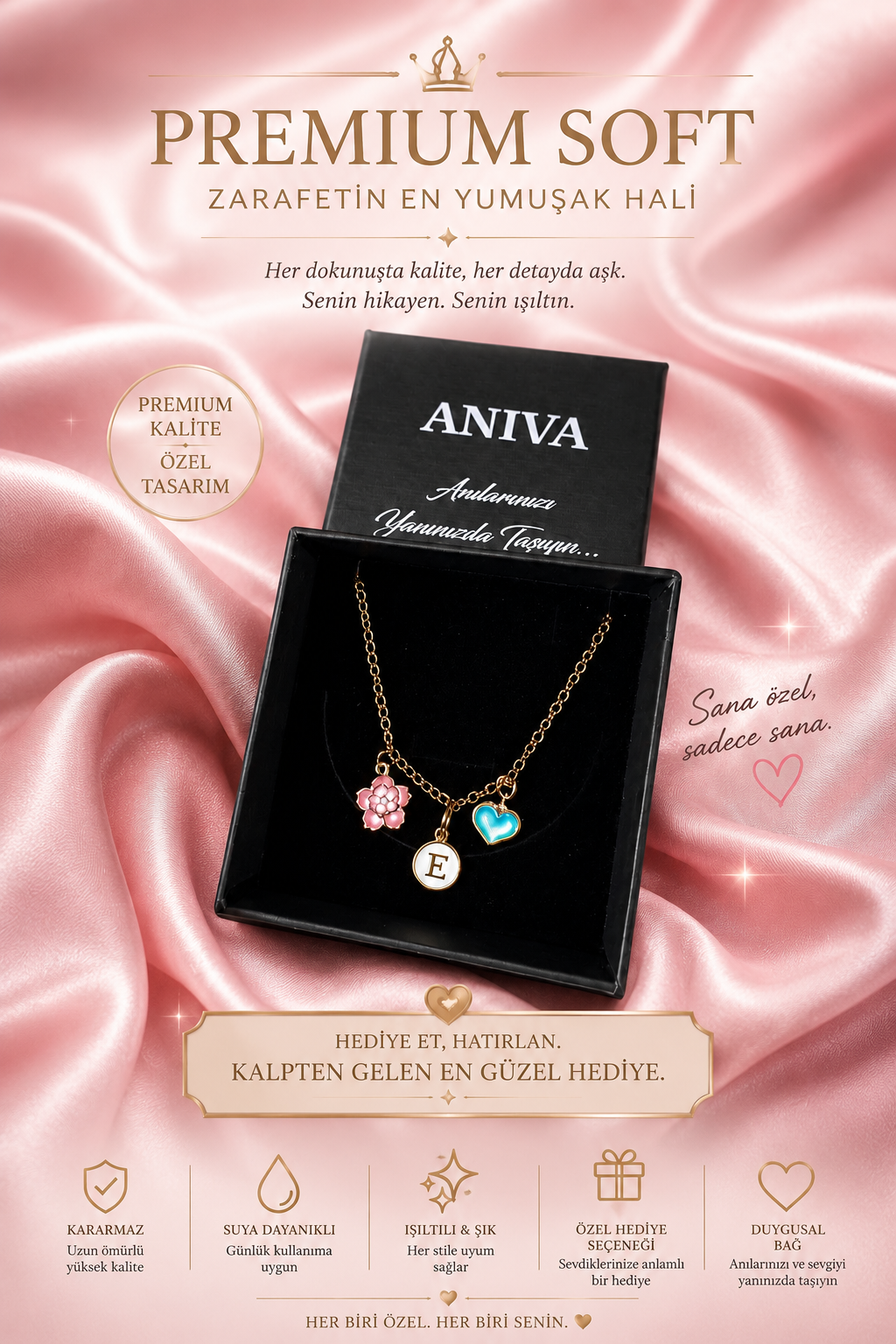 Anıva Signature Charm Kolyesi